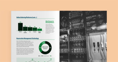 Spread inside the Miami State of Restaurants Report.